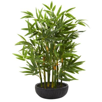 Nearly Natural 20 in. Artificial Bamboo Plant