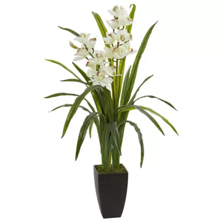 39" Almost Natural Artificial Cymbidium Orchid Plant Artificial Plants & Flowers