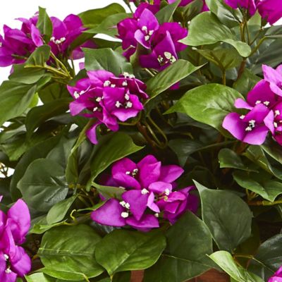 Image showing  28 in. Artificial Bougainvillea Plant in Basket