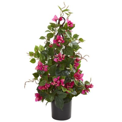 Nearly Natural 24 in. Artificial Bougainvillea Climbing Plant