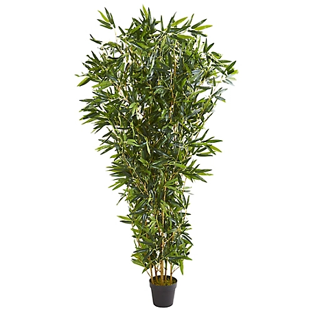 Nearly Natural 6 ft. Indoor/Outdoor UV-Resistant Artificial Bamboo Tree, Real Touch