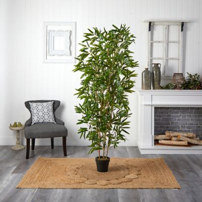 Image showing  6 ft. Indoor/Outdoor UV-Resistant Artificial Bamboo Tree, Real Touch