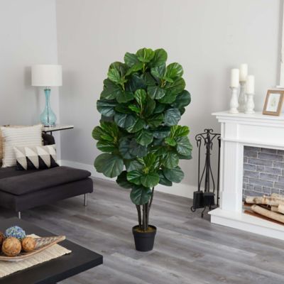 Image showing  5 ft. Artificial Fiddle Leaf Fig Tree, 9107
