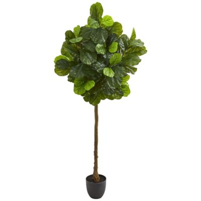 Nearly Natural 6 ft. Fiddle Leaf Artificial Tree, Real Touch