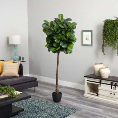 Image showing  6 ft. Fiddle Leaf Artificial Tree, Real Touch