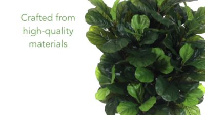 Image showing  6 ft. Fiddle Leaf Artificial Tree, Real Touch