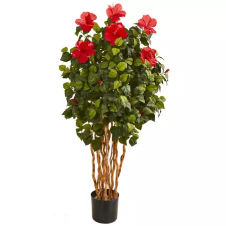 5 ft Artificial Almost Natural Hibiscus Tree Artificial Plants & Flowers