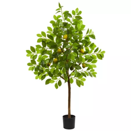 Almost Natural 4 Foot Artificial Lemon Tree Artificial Plants & Flowers