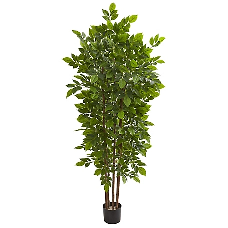 Nearly Natural 76 in. River Birch Artificial Tree