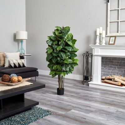 Image showing  58 in. Rubber Leaf Artificial Tree