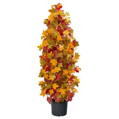 Nearly Natural 39 in. Artificial Maple Tree, Autumn Decor
