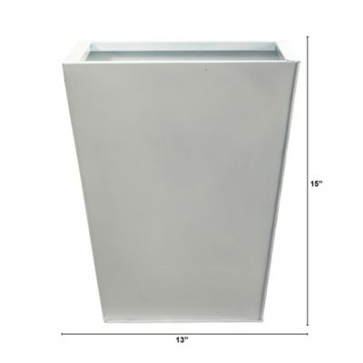 Image showing  Classic Square Metal Planter, 15 in.