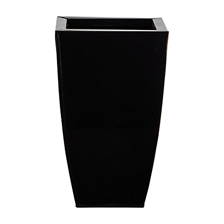 Nearly Natural 13 in. Tapered Square Metal Planter
