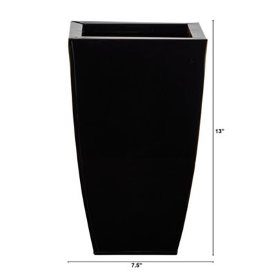 Image showing  Tapered Square Metal Planter, 13 in.