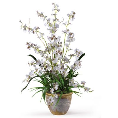 Nearly Natural 26 in. Silk Dancing Lady Orchid Arrangement