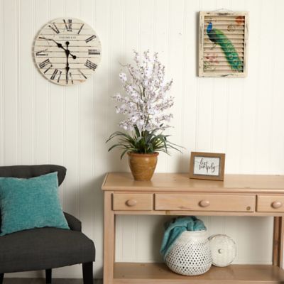 Image showing  32 in. Silk White Triple Dancing Lady Liquid Illusion Flower Arrangement