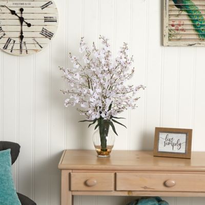 Image showing  31 in. Silk White Dancing Lady Liquid Illusion Flower Arrangement
