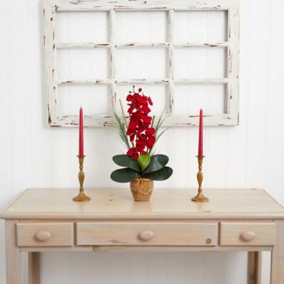 Image showing  Phalaenopsis Silk Orchid Arrangement in Ceramic Vase