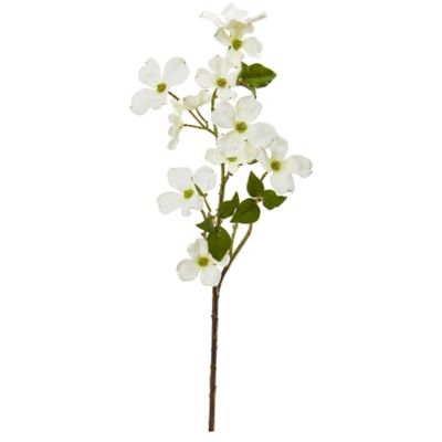 Nearly Natural 26 in. Artificial Dogwood Flowers, 12 pc.
