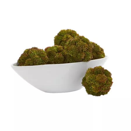 Nearly Natural 4" Sedum Artificial Succulent Plant Spheres 6-Pack Artificial Plants & Flowers