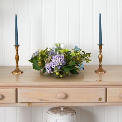 Image showing  6 in. Hydrangea Candelabrum Centerpiece