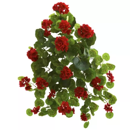 Nearly Natural 26 in Artificial Geranium Plants Pack of 2 Artificial Plants & Flowers