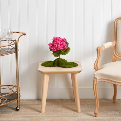 Image showing  13 in. Artificial Indoor/Outdoor UV-Resistant Geranium Bushes, 4 pc.