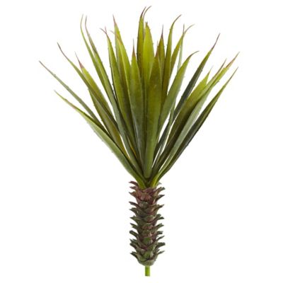 Nearly Natural 23 in. Artificial Spiky Agave Succulent Plants, 2 pc.