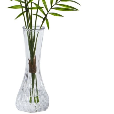 Image showing  19 in. Artificial Mini Palm Plants in Vases, 3 pc.