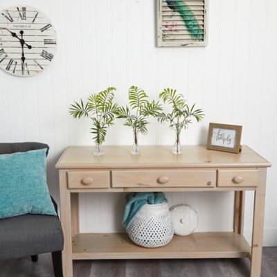 Image showing  19 in. Artificial Mini Palm Plants in Vases, 3 pc.