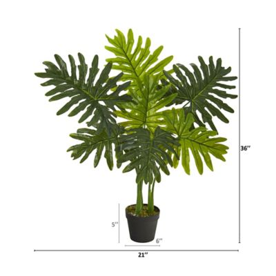 Image showing  3 ft. Artificial Philodendron Plant with Real Touch