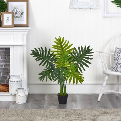 Image showing  3 ft. Artificial Philodendron Plant with Real Touch