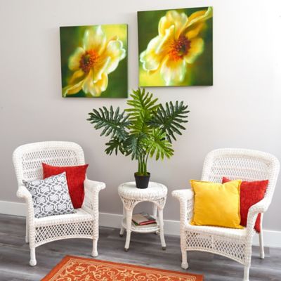 Image showing  3 ft. Artificial Philodendron Plant with Real Touch