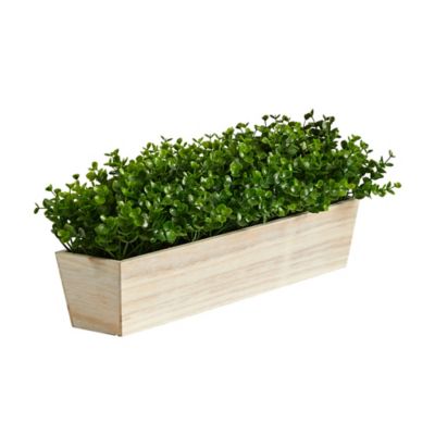 Image showing  19 in. Artificial Eucalyptus Plant in Decorative Planter