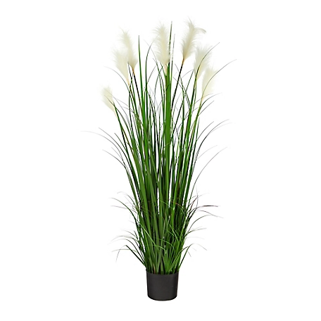 Nearly Natural 4.5 ft. Artificial Plume Grass Plant