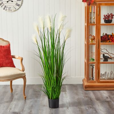 Image showing  4.5 ft. Artificial Plume Grass Plant