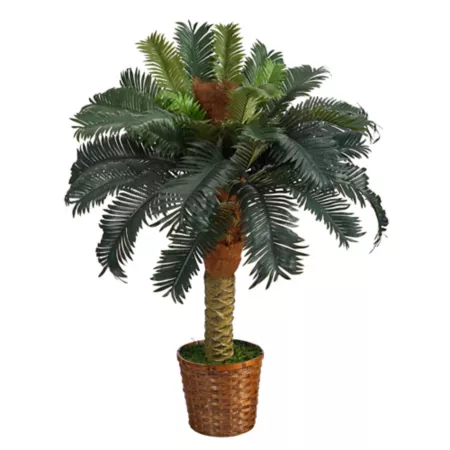 3 Foot Almost Natural Artificial Sago Palm Tree Artificial Plants & Flowers