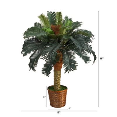 Image showing  3 ft. Artificial Sago Palm Tree
