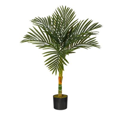 Nearly Natural 3 ft. Golden Cane Artificial Palm Tree