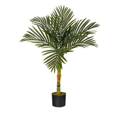 Image showing  3 ft. Faux Golden Cane Palm Tree