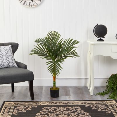 Image showing  3 ft. Faux Golden Cane Palm Tree