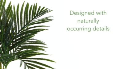 Image showing  3 ft. Faux Golden Cane Palm Tree