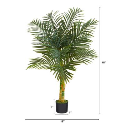 Image showing  4 ft. Artificial Golden Cane Palm Tree, T2017