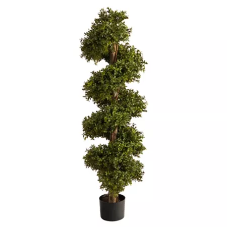 Nearly Natural 46'' Boxwood Spiral Topiary Artificial Tree Artificial Plants & Flowers