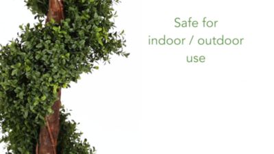 Image showing  6 ft. Boxwood Spiral Topiary Artificial Tree