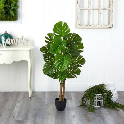 Image showing  4 ft. Artificial Indoor/Outdoor UV-Resistant Monstera Tree