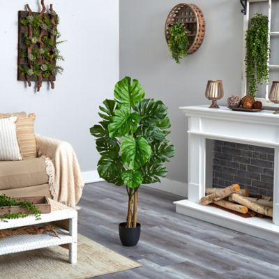 Image showing  4 ft. Artificial Indoor/Outdoor UV-Resistant Monstera Tree