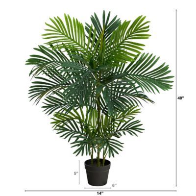 Image showing 1 th Nearly Natural 40 in. Indoor/Outdoor UV-Resistant Areca Artificial Palm Tree