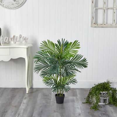 Image showing 2 th Nearly Natural 40 in. Indoor/Outdoor UV-Resistant Areca Artificial Palm Tree