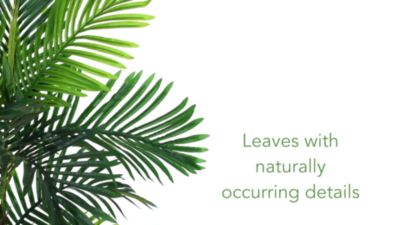 Image showing  40 in. Indoor/Outdoor UV-Resistant Areca Artificial Palm Tree